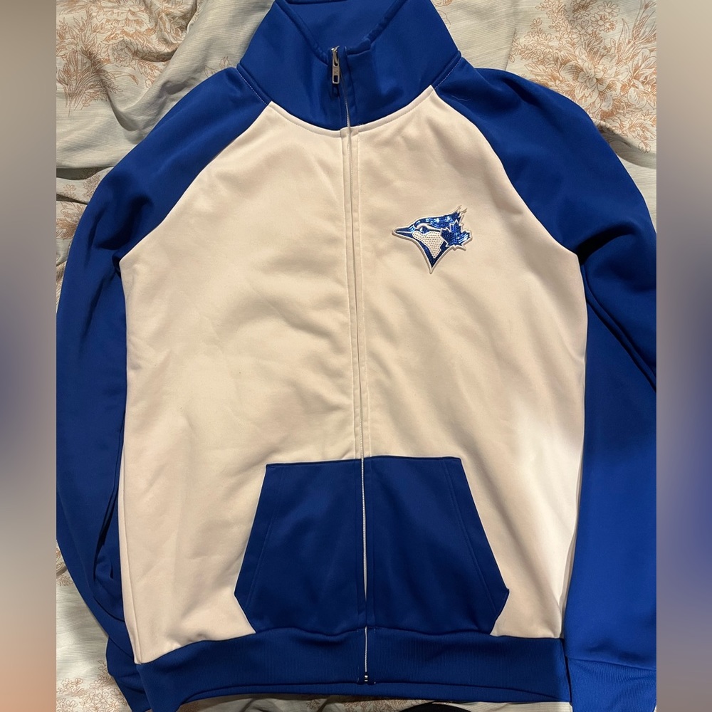 Victoria Secret PINK Blue Jays Zip-Up Sweater